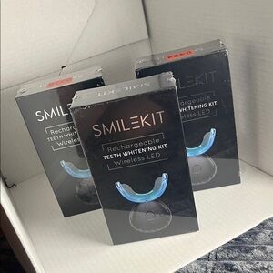 Wireless LED Teeth Whitening Kit - Black